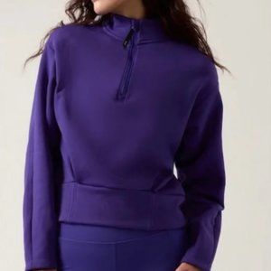 Athleta Altitude Polartec Half Zip Pull Over Sweatershirt Medium